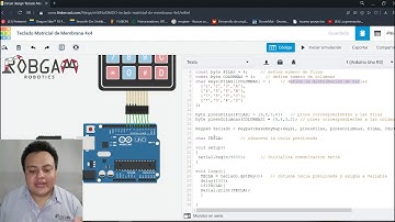 Tinkercad Teclado Matricial 4X4