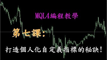 MQL4編程教學第七課：指標進階教學!打造個人化自定義指標的秘訣!