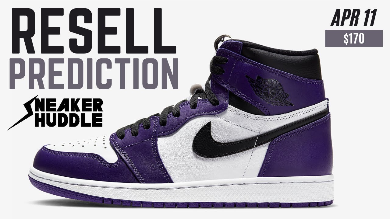 jordan 1 court purple resell