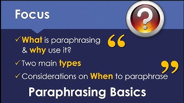 Language Tip: Paraphrasing (The Basics)