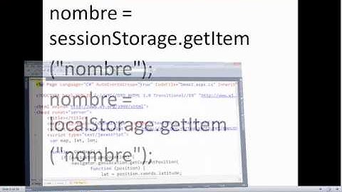 Almacenamiento en HTML5