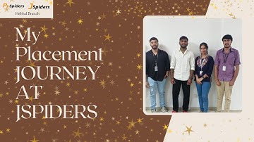 Congratulations Srivatsa K R | Placed as Software Engineer Trainee  JSpiders Hebbal Success Story