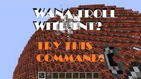 AWESOME TNT COMMAND TROLL!! - Minecraft