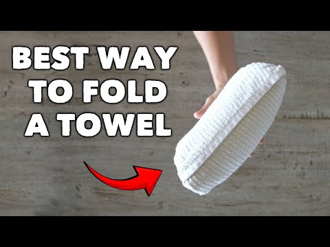 Easy and Fast Space Saving Towel Folding