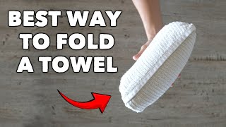 Easy and Fast Space Saving Towel Folding
