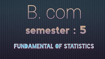 #1 negative binomial | B.com | statistics | sem 5 | unit 2 | part 1