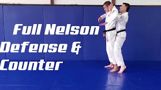 Escaping a Full Nelson Wrestling Hold with Jiu-Jitsu