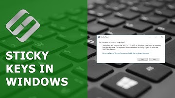 How to Enable Sticky Keys on a Computer or Laptop in Windows 10, 8 or 7 ⌨️💻⚙️