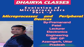 Lecture_8 Evolution of Microprocessors - Part 2 (Hindi/English)