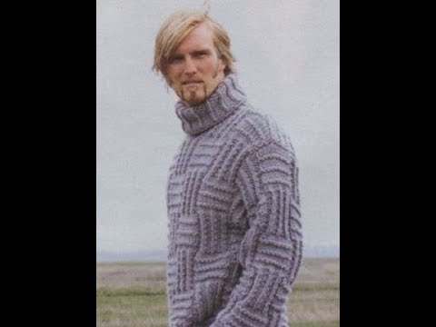 Вязанные мужские свитера спицами со схемами и описанием