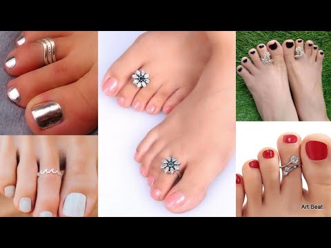 Buy Happiness Floral Silver Toe Rings |GRT Jewellers