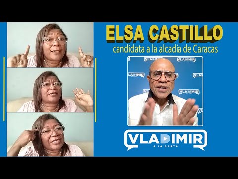 "With Elsa Castillo there will be water in Caracas," says the candidate for Mayor of Caracas
