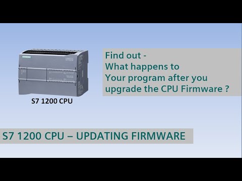 S7 1200 Firmware Upgrade