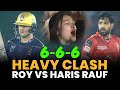 Heavy Clash  Jason Roy vs Haris Rauf  Quetta vs Lahore  Match 10  HBL PSL 8  MI2A