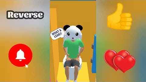 Forward vs Reverse Gaming in Rush Run{I need to pee} | all levels gameplay Playthrough video Fgd