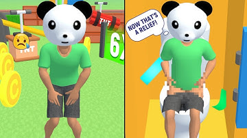 Forward vs Reverse Gaming in Rush Run{I need to pee} | all levels gameplay Playthrough video Fgd