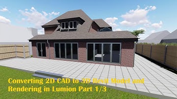Converting 2D CAD to 3D Revit Modelling and Rendering in Lumion Part 1 of 3