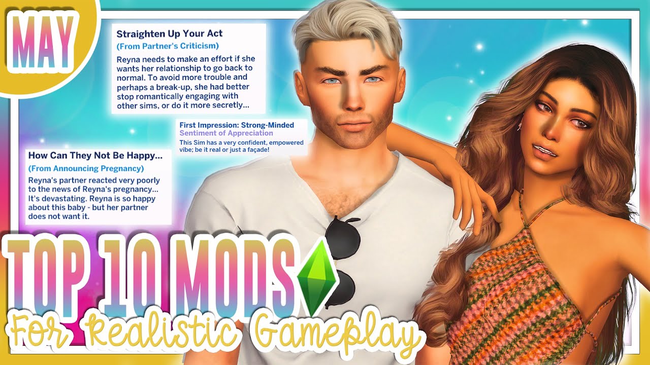 TOP SIMS 4 MODS!😱 | BETTER REALISM AND GAMEPLAY👪 | MAY 2021 | - YouTube