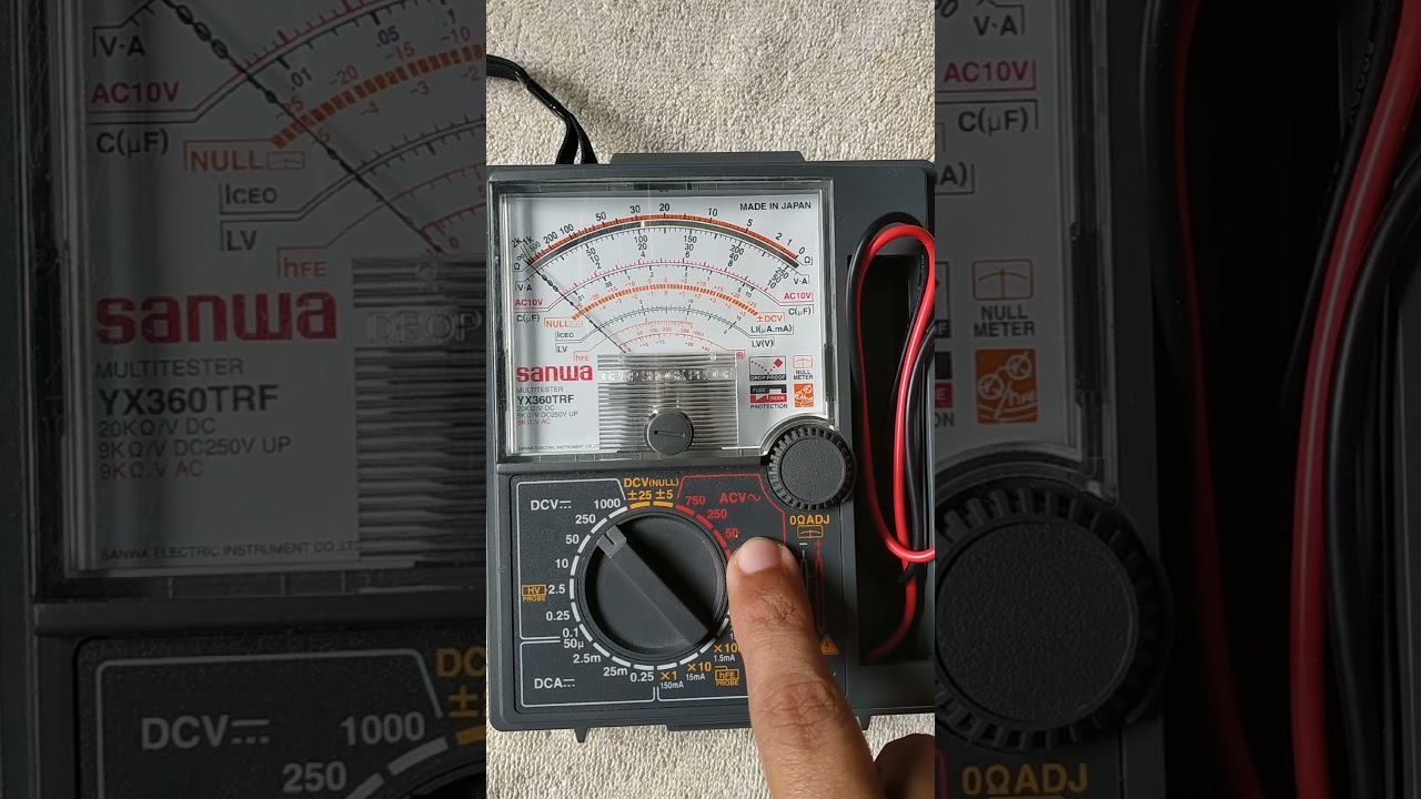 Понимание аналогового мультитестера или мультитестера Sanwa YX360TRF