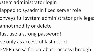 SQL Server 2012: Security Basics Tutorial