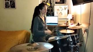 An 8th-note ride two-bar pattern