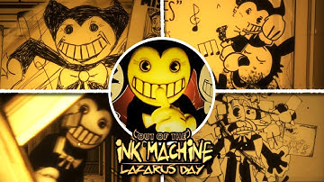 Out Of The Ink Machine: Chapter 2 (Lazarus Day) - Full Walkthrough & Ending (BATIM Mod Showcase)