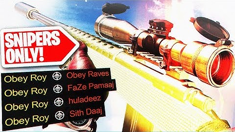 This NEW MODE makes Sniping EASY! (Snipers Only Moshpit Class Setup Black Ops Cold War)