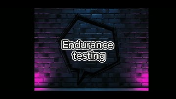 Stress Testing, Endurance Testing, Spike Testing
