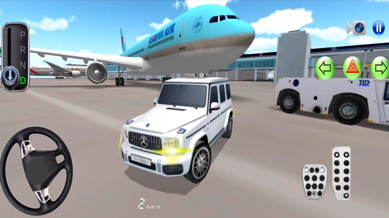 New SUV Mercedes G63 Wagon Car in Airport Airplan Crash - 3D Driving Class - Android Best Gameplays