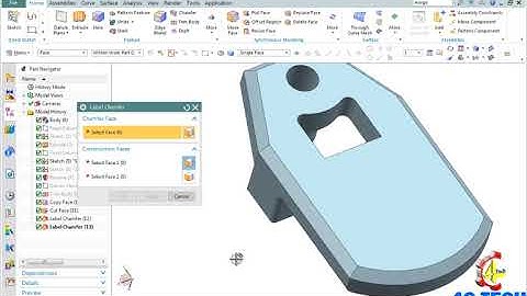 Synchronous on NX : Label Chamfer