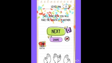 Brain test : Tricky Puzzle Level 296