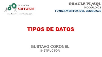 #UDEMY - #ORACLE #PLSQL - MODULO 03: TIPOS DE DATOS