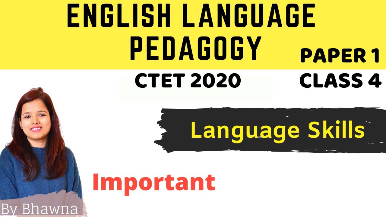 CTET English Language Pedagogy Paper 1 Class 4 Language Skills, Online ...