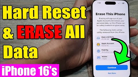 🛠️ iPhone 16/16 Pro Max: How to Hard Reset & ERASE All Data