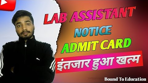 jssc lab assistant admit card jssc lab assistant new notice lab assistant ka ADMIT card download