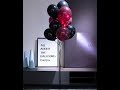 Propose ?  Cocktail party ?You may need it Black &amp; Wine Red  Latex Balloon Bouquet