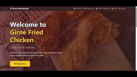 Restaurant Management App using Python | Final Year Project Demo