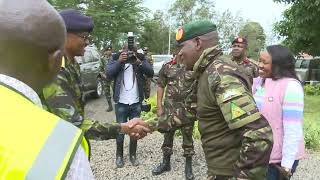 Chief of Defence Forces General Charles Kahariri Visits Mai Mahiu  Flash Floods victims