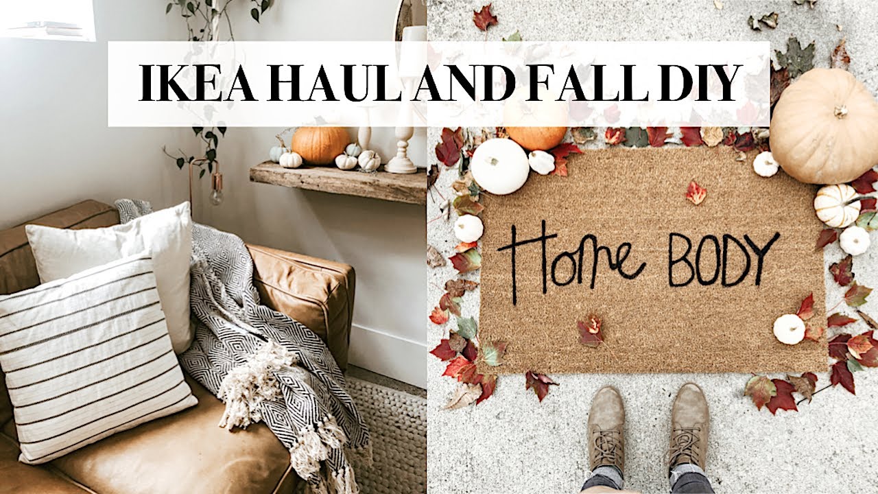 Ikea Haul and Fall Doormat DIY YouTube