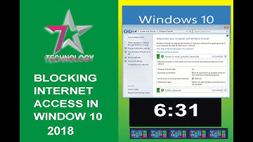 How to Block Internet Access to Programs Using Windows Firewall (Windows 10,8,7,Vista) in  2018🌐⛔💻