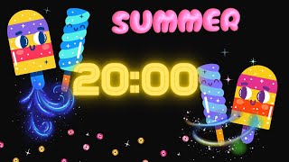 [20분] 귀여운 아이스크림, 여름 타이머/Timer for kids 20 minutes