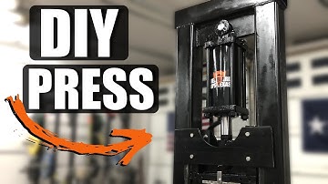 Homemade Hydraulic FORGING Press - EXTREME POWER!! 💪