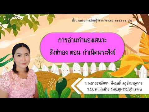 สื่อการสอนออนไลน์วิชาภาษาไทย-ป