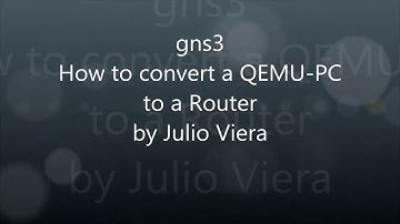 GNS3 QEMU PC TO ROUTER