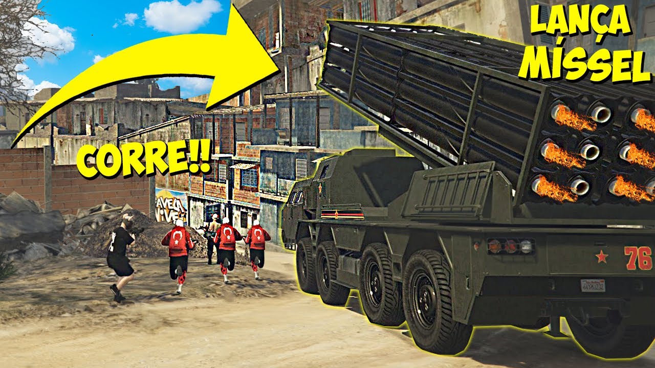 INVADINDO UMA FAVELA COM ESSE CAMINHÃO - GTA RP