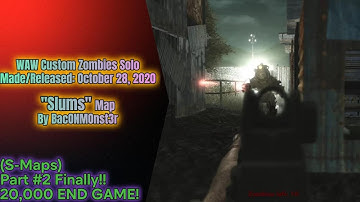 WAW Custom Zombies Solo▐ "SLUMS" Map Part #2 Finally