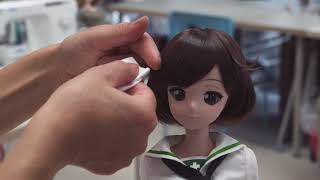 How to style a BJD Wig (Smart Doll Akiyama)