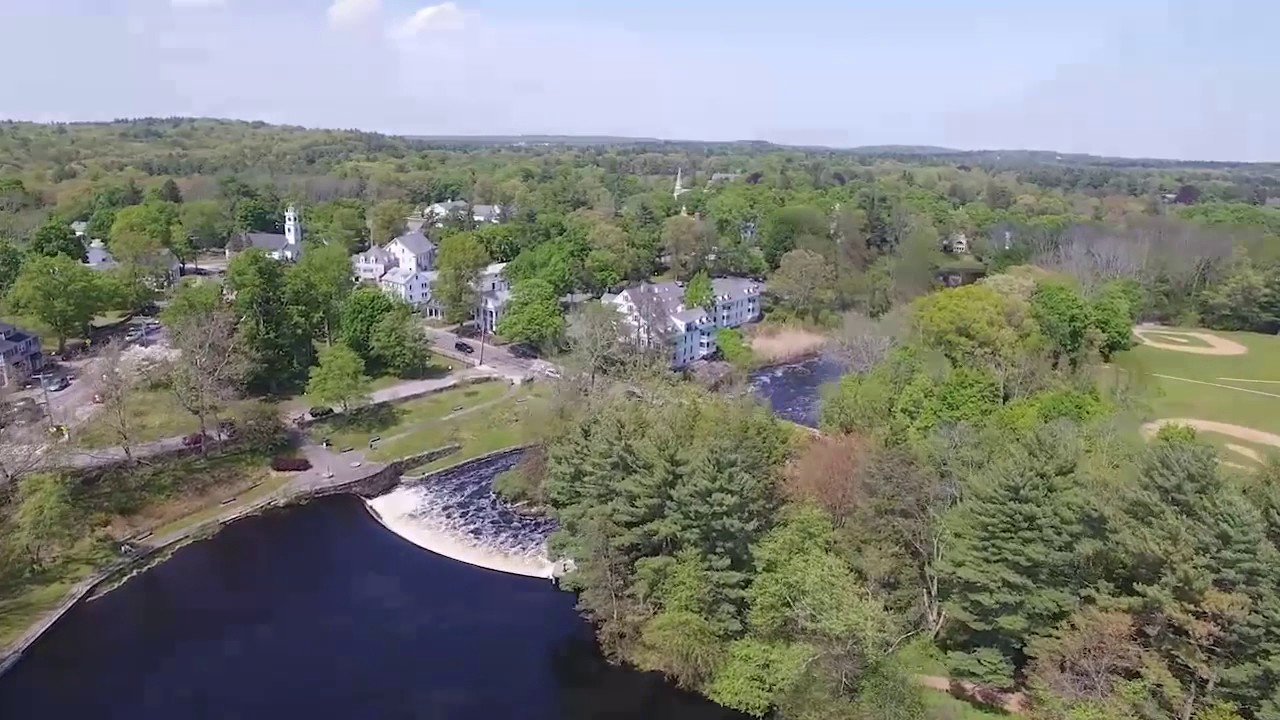Drone Video of South Natick Falls Natick, MA YouTube