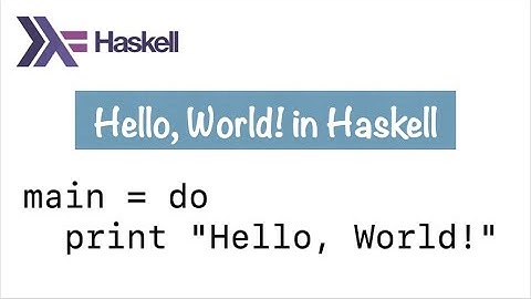 HPBE004: Hello World in Haskell