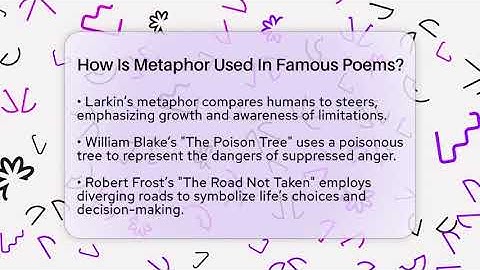 How Is Metaphor Used In Famous Poems? - The Prose Path